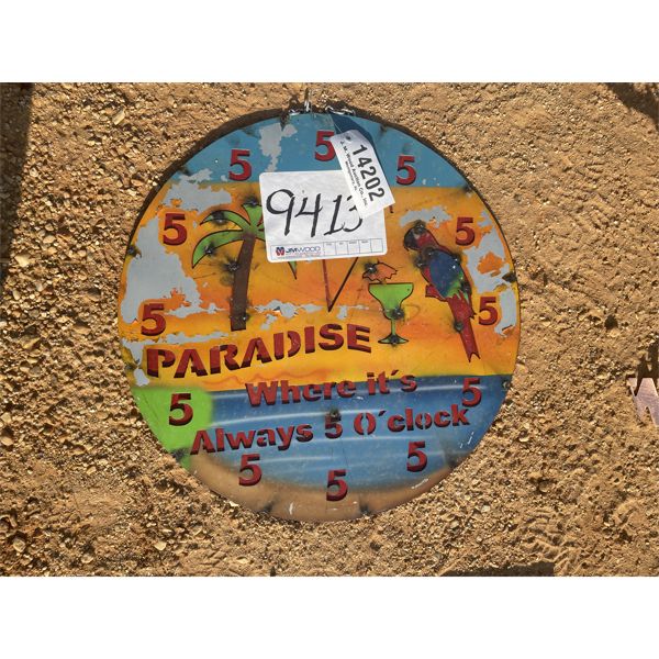 5'OCLOCK SOMEWHERE SIGN