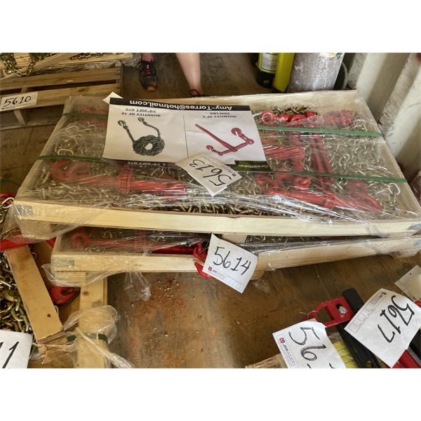 (5) BINDERS & (10) 3/8" CHAIN