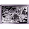 Image 1 : 1996 $1 American Silver Eagle Coin & 2oz Silver Bar Set