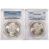 Image 1 : Lot of (2) 1883-O $1 Morgan Silver Dollar Coins PCGS MS63