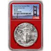 Image 1 : 2016-(S) $1 American Silver Eagle Coin NGC MS69 Struck at San Francisco Red Core