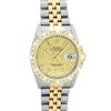 Image 2 : Rolex Men's Two Tone Champagne Jubilee Diamond Datejust Wristwatch