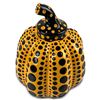 Image 2 : Yayoi Kusama Lacquer-Painted Resin Pumpkin Sculpture (Yellow)