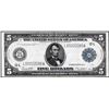 Image 1 : 1914 $5 Federal Reserve Bank Note San Francisco