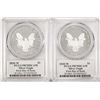 Image 2 : Lot of (2) 2020-W $1 Proof American Silver Eagle Coin PCGS PR70DCAM FDOI