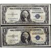 Image 1 : Pair of 1935A $1 Experimental "R" & "S" Silver Certificate Notes