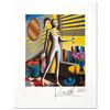 Image 1 : Mark Kostabi "New Day" Limited Edition Serigraph On Paper