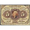 Image 1 : July 17, 1862 First Issue Five Cents Fractional Currency Note