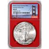 Image 1 : 2016-(S) $1 American Silver Eagle Coin NGC MS69 Struck at San Francisco Red Core