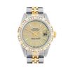 Image 1 : Rolex Ladies Two Tone Champagne Index Diamond Datejust Wristwatch