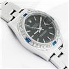 Image 5 : Rolex Ladies Stainless Steel Black Index Sapphire and Diamond Datejust Wristwatch
