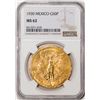 Image 1 : 1930 Mexico 50 Pesos Gold Coin NGC MS62