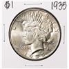 Image 1 : 1935 $1 Peace Silver Dollar Coin