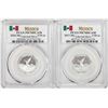 Image 1 : Lot of 2016-2017-Mo Mexico Proof 1/10 oz Silver Libertad Coins PCGS PR70DCAM