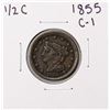 Image 1 : 1855 C-1 Braided Hair Half Cent Coin