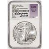 Image 1 : 2016 $1 American Silver Eagle Coin NGC MS70 FDOI Jones Signature 30th Anniversary