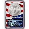 Image 2 : 2020(S) $1 American Silver Eagle Coin NGC MS70 Early Releases Mint Flag Core