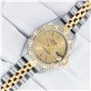 Image 2 : Rolex Ladies Two Tone Champagne Index Diamond Datejust Wristwatch