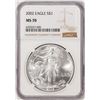 Image 1 : 2002 $1 American Silver Eagle Coin NGC MS70