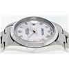Image 3 : Rolex Men's Stainless Steel White Roman Datejust Wristwatch