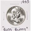 Image 1 : 1955 "Bugs Bunny" Franklin Half Dollar Coin