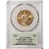 Image 2 : 2021 Type 1 $25 American Gold Eagle Coin PCGS MS70 FDOI Cleveland Signature