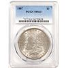 Image 1 : 1887 $1 Morgan Silver Dollar Coin PCGS MS63