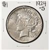 Image 1 : 1924-S $1 Peace Silver Dollar Coin