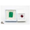 Image 1 : #193-HEATED RUBY 3.20CT & JADEITE 16.10CT
