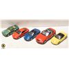 Image 1 : 5 PULL-BACK CARS: 4  1:36 PORSCHE, 1 1:28 BMW &