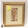 Image 1 : FRAMED EGYPTIAN GODDESS PRINT 16.5 X 18.5