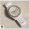 Image 1 : LADIES WHITE FOSSIL WATCH - NEEDS BATTERY