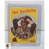 Image 1 : 1958 LOU BURDETTE #440 TOPPS BASEBALL CARD
