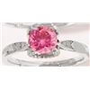 Image 1 : 1 CT GRA CERTIFIED PINK MOISSANITE 925 STERLING SILVER