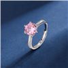 Image 1 : 1 CT GRA CERTIFIED PINK MOISSANITE 925 ST. SILVER