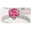Image 1 : 1 CT GRA CERTIFIED PINK MOISSANITE 925 ST SILVER