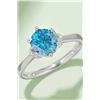Image 4 : 1 CT GRA CERTIFIED BLUE MOISSANITE 925 ST SILVER
