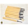 BAG OF ASSORTED FINE POINT CHISELS