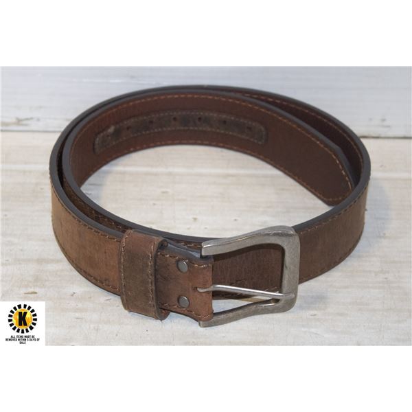 BROWN LEATHER BELT SIZE 36