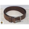 Image 1 : BROWN LEATHER BELT SIZE 36
