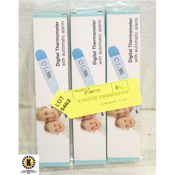 3 PACK OF DIGITAL THERMOMETER WITH