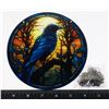 Image 1 : NEW 6" DIAMETER RAVEN THEME HANGING WINDOW LIGHT