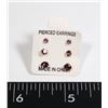 Image 1 : 3 NEW PAIRS OF RHINESTONE EARRINGS