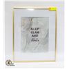 NEW TONES 16 X 20 INCH GOLD TONE PICTURE FRAME