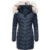 Image 1 : NEW WOMENS NUTEXROL 2XL NAVY PARKA WITH FAUX FUR