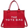 Image 1 : NEW WOMEN'S THE TOTE BAG PU LEATHER RED TRAVEL BAG