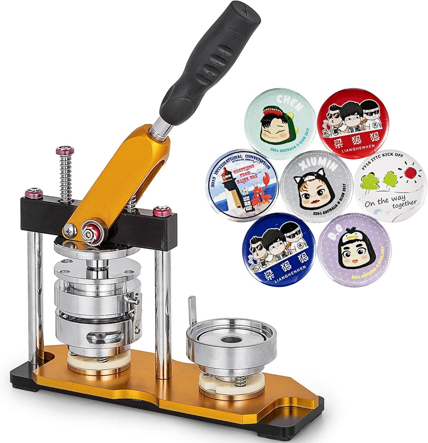 NEW COMMERCIAL GRADE BUTTON / BADGE MAKING MACHINE