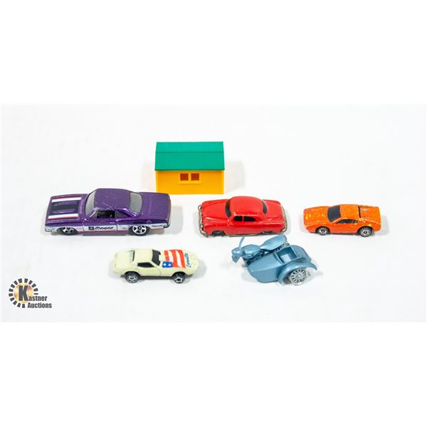 LOT ASSORTED VINTAGE TOY CARS