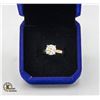 Image 1 : 14 KARAT YELLOW & WHITE GOLD RING WITH 2CT GRA