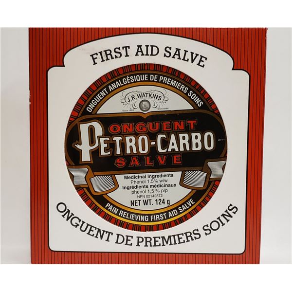 NEW J.R. WATKINS PETRO CARBO SALVE, 124G